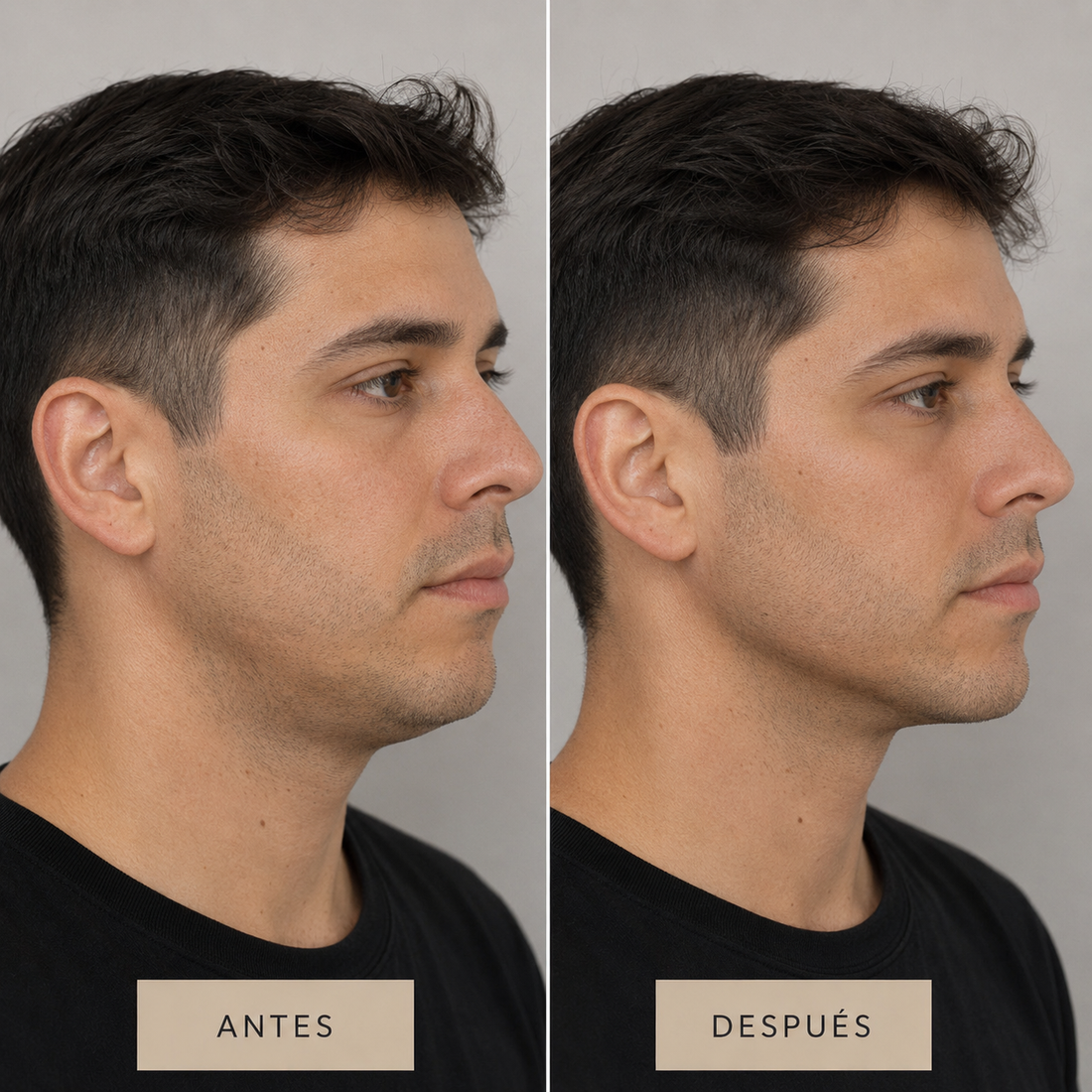 Perfilado mandibular y armonización facial en CB Clínica Estética Santiago